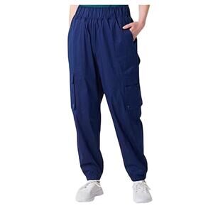 Champion Women's Cinched Mid Rise Active Cargo Blue Pant Size 2XL